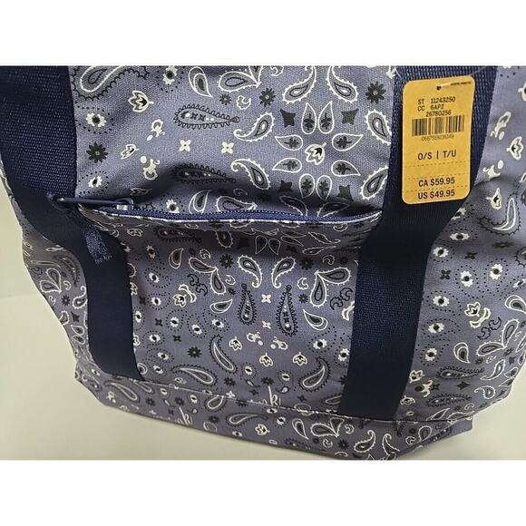 Victoria's Secret Pink Tote Bag Overnight Bag Small Floral Pattern 2 Sides Large - Picture 4 of 16